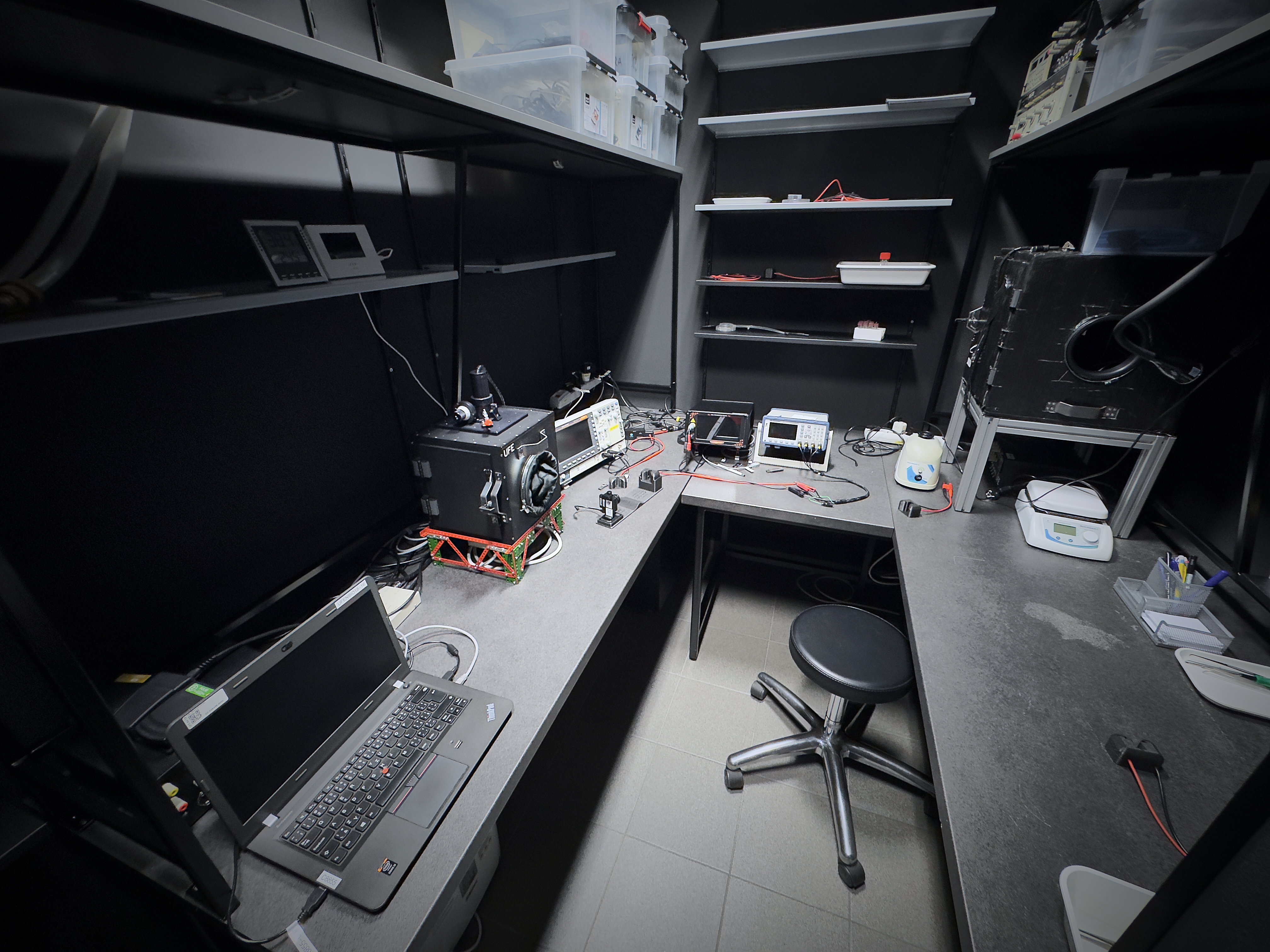 Dark room setup